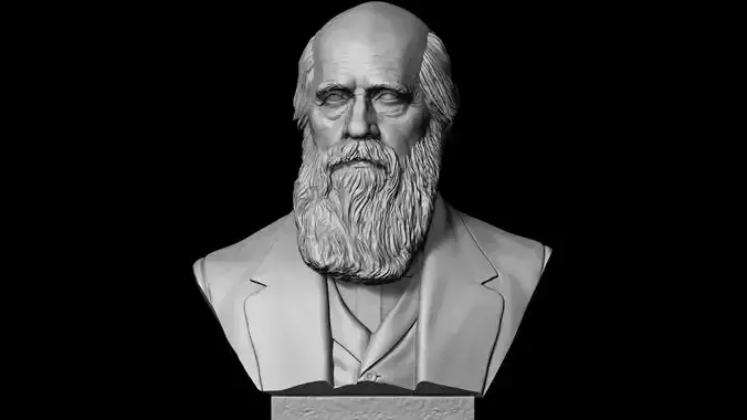 Charles Darwin 3D print model