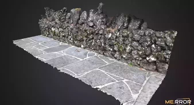 Stone Wall 1 3D model