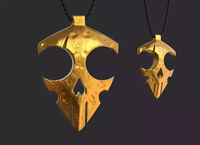 Skull pendant 1 3D print model