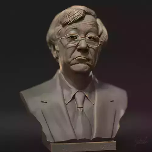 Satoshi Nakamoto 3D print model