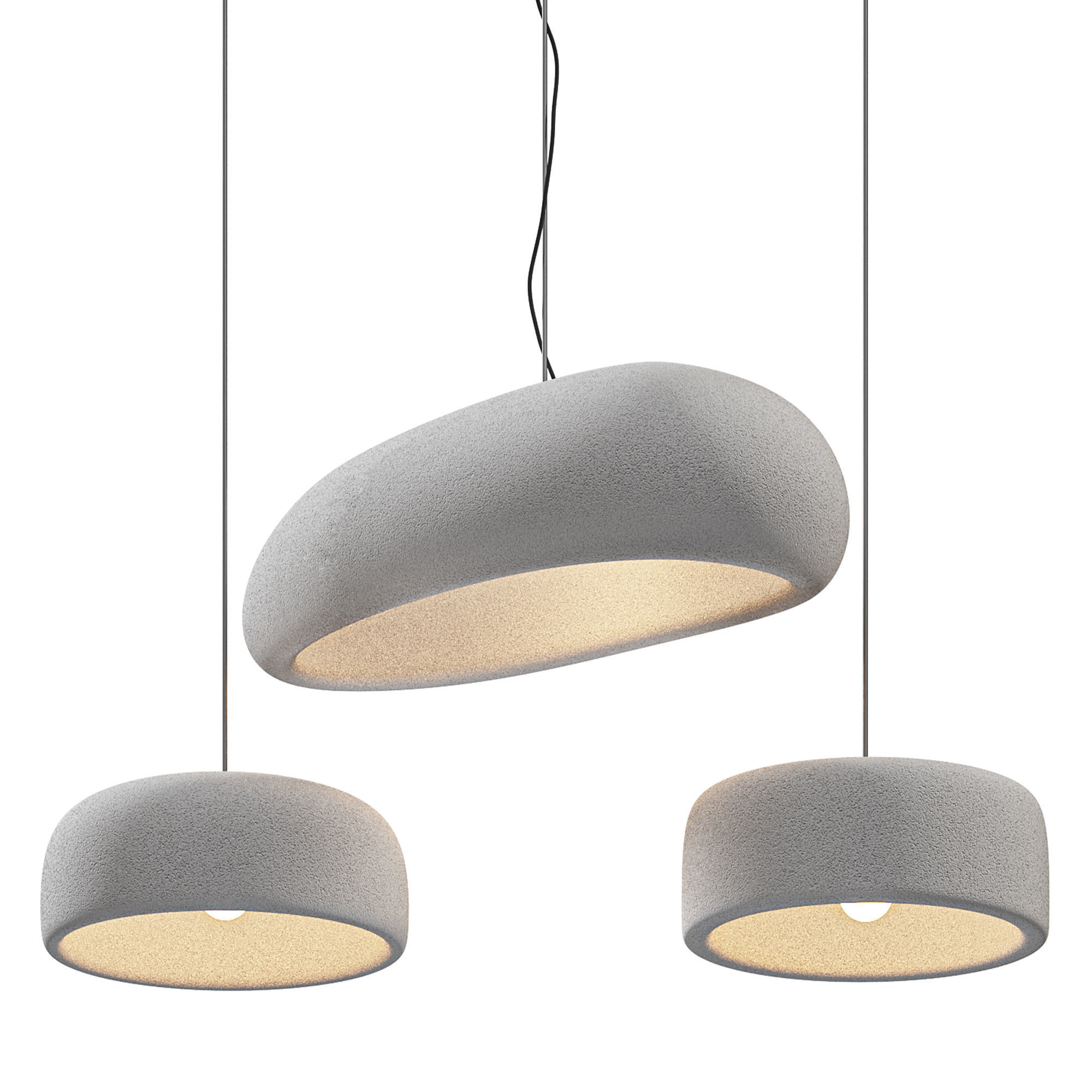 Potcover Clouds Pendant Light 3D model_1