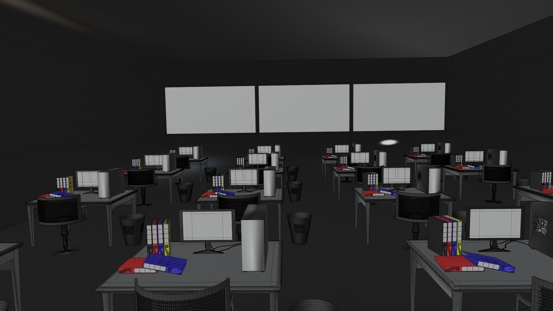 Military Control Room 3D model_9