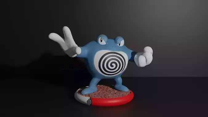 Poliwrath pokemon 3D print model
