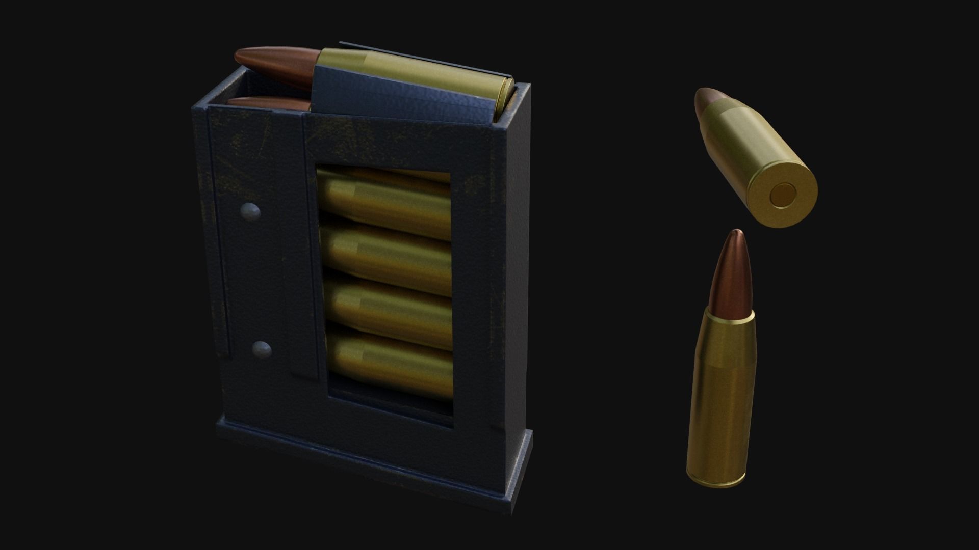 SR1 - Rifle Low-poly 3D model_5