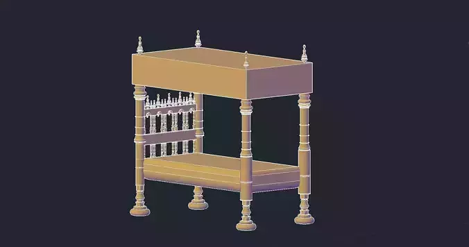 Detailed Old Bed