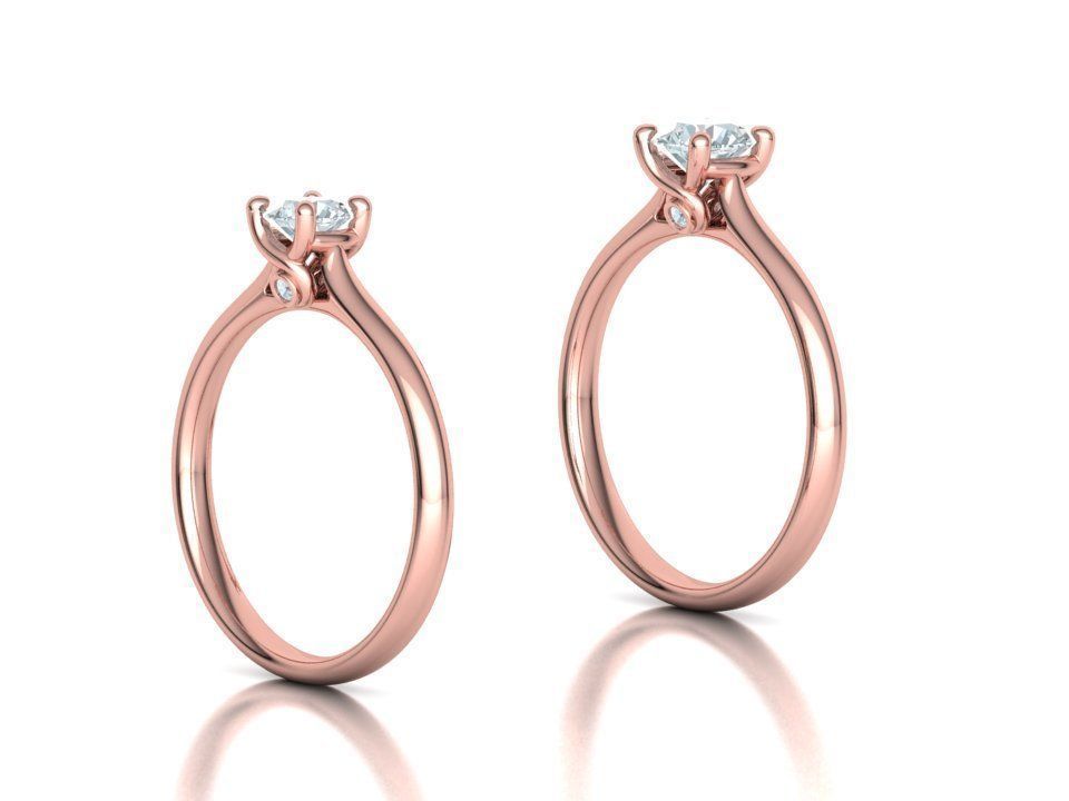 Lily Solitaire Rings Collection Two Versions with discount _7