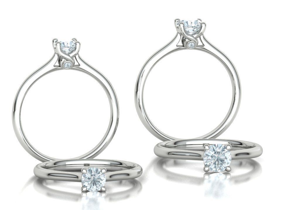 Lily Solitaire Rings Collection Two Versions with discount _3