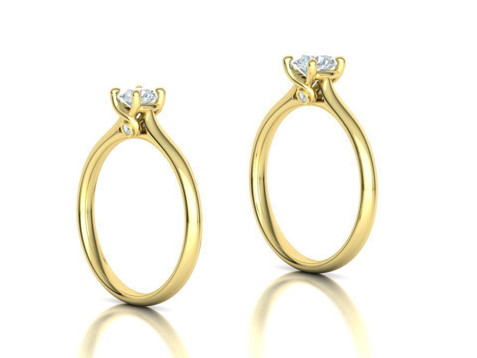 Lily Solitaire Rings Collection Two Versions with discount _8