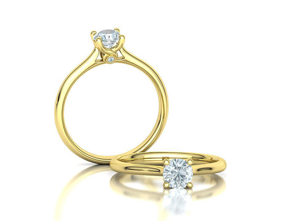 Lily Solitaire Rings Collection Two Versions with discount _31