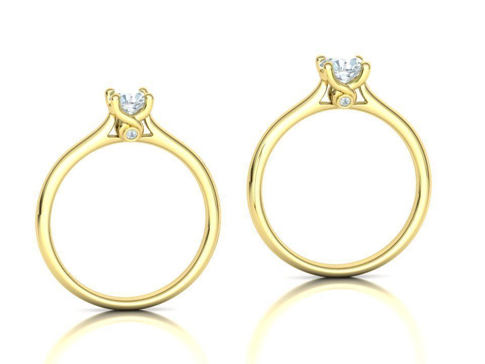 Lily Solitaire Rings Collection Two Versions with discount _11