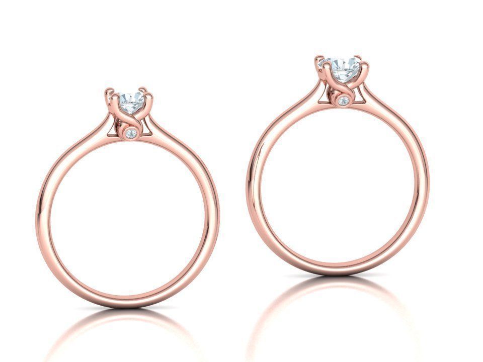 Lily Solitaire Rings Collection Two Versions with discount _10