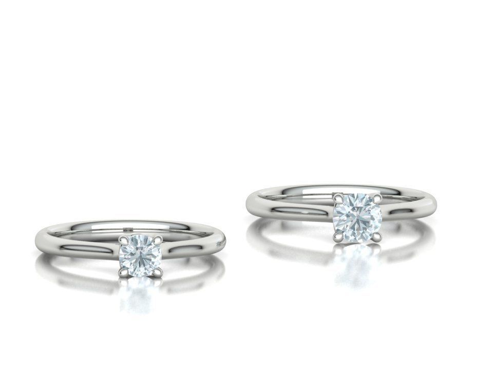 Lily Solitaire Rings Collection Two Versions with discount _6
