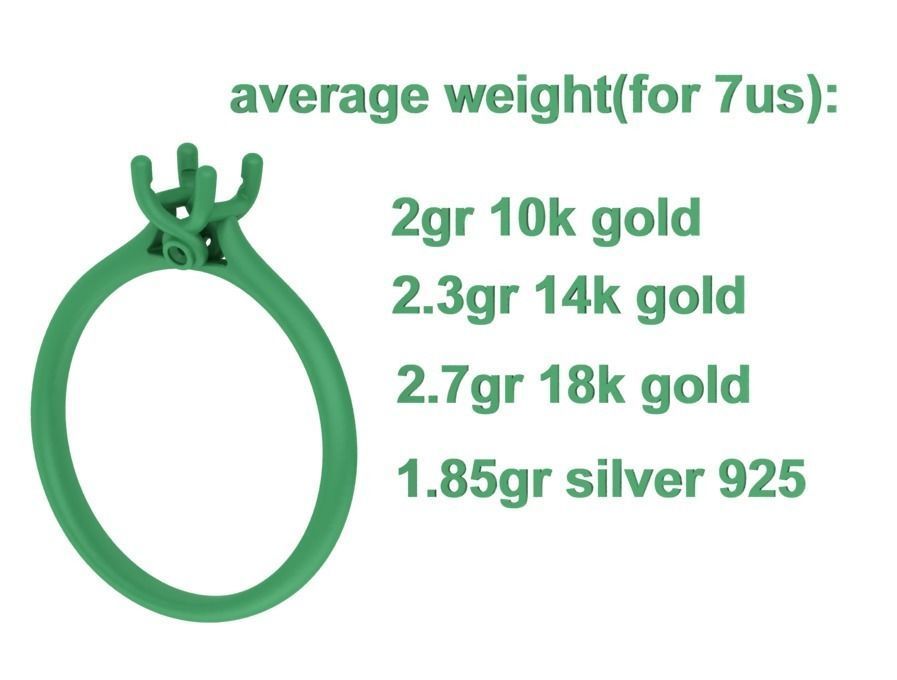 Lily Solitaire Rings Collection Two Versions with discount _40