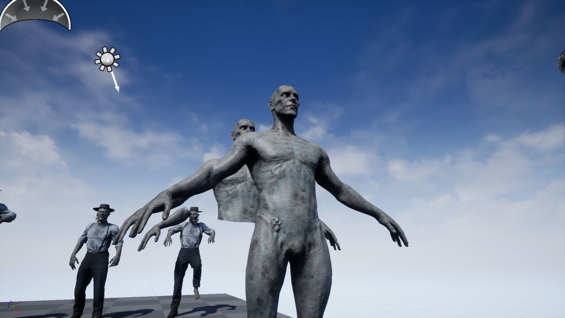 Zombie Amish Low-poly 3D model_17