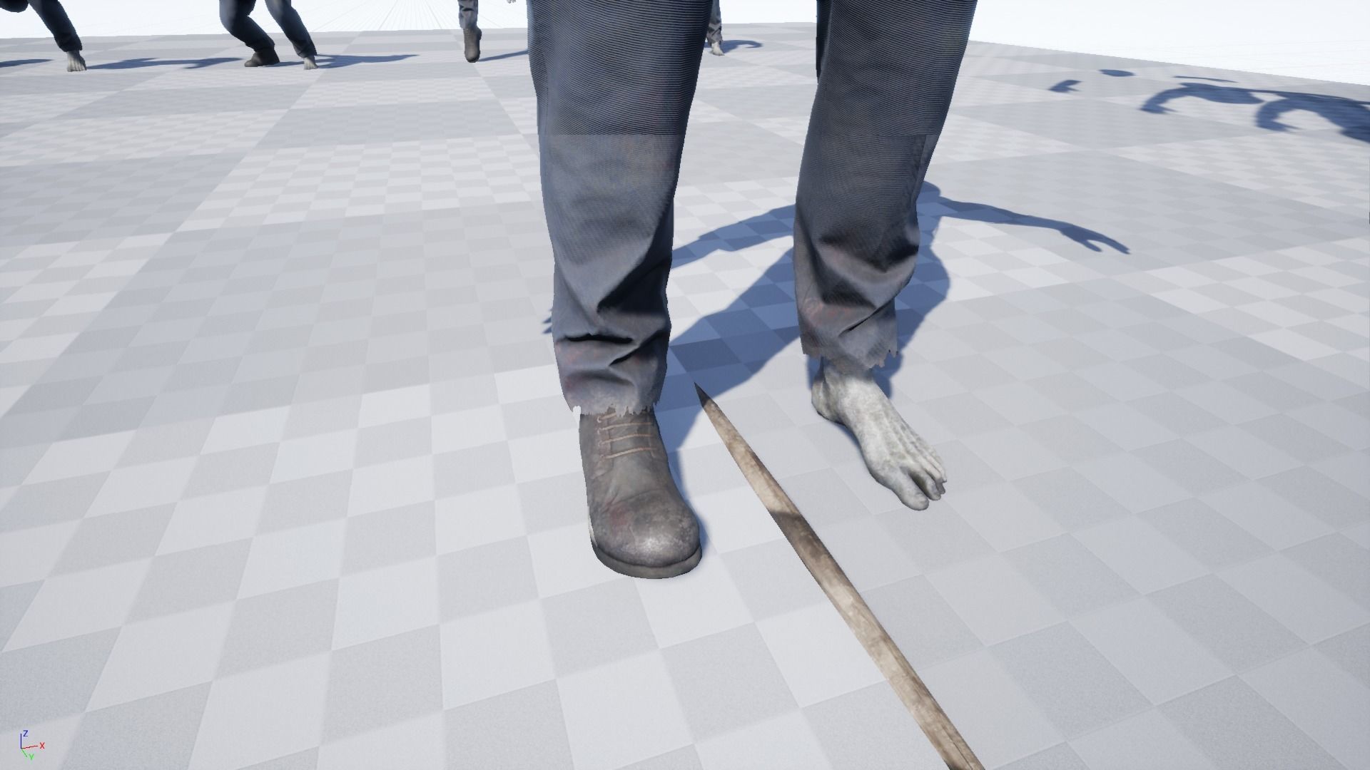 Zombie Amish Low-poly 3D model_16