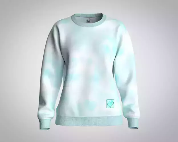 Girls-Wash Affected sweatshirt