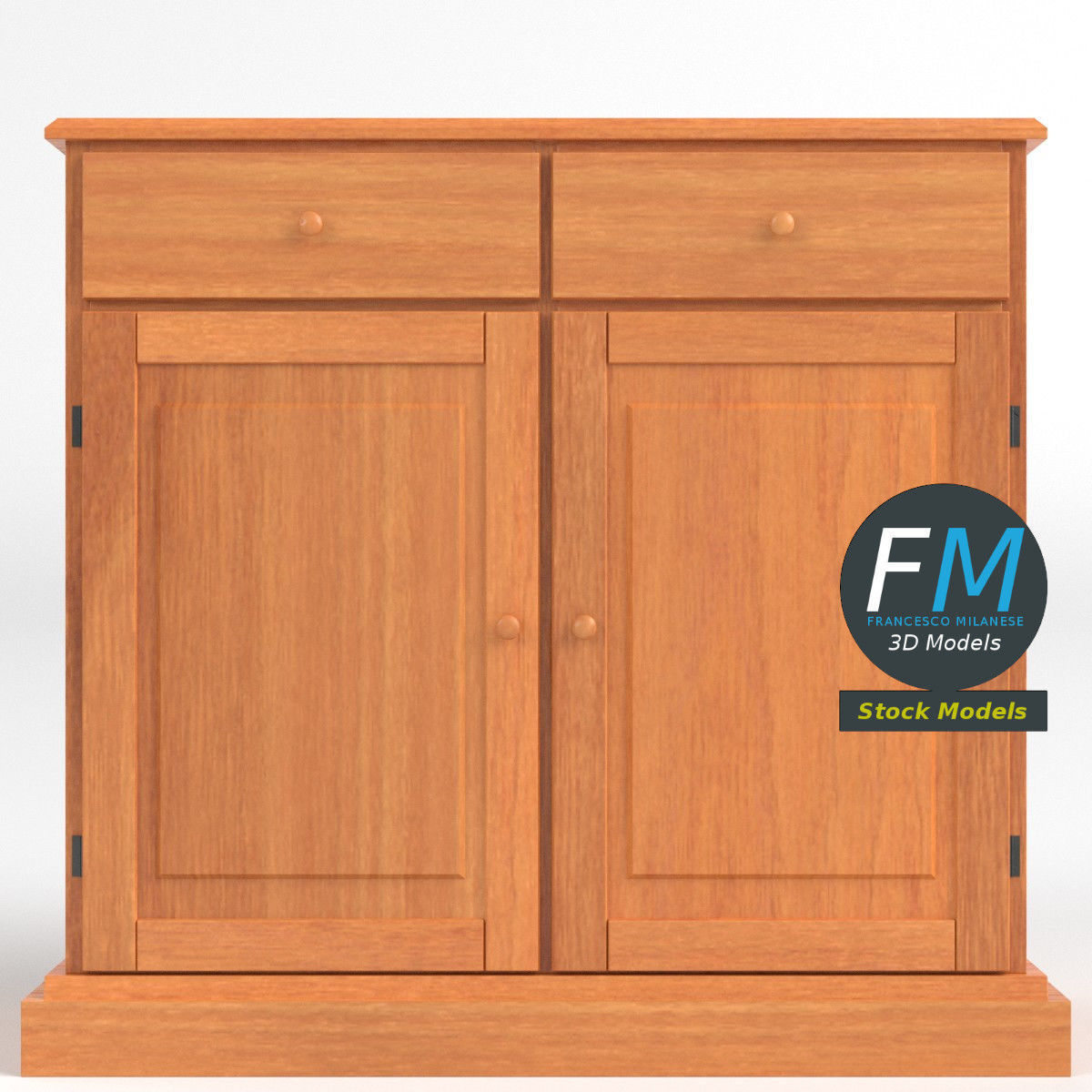 Kitchen sideboard 3D model_3
