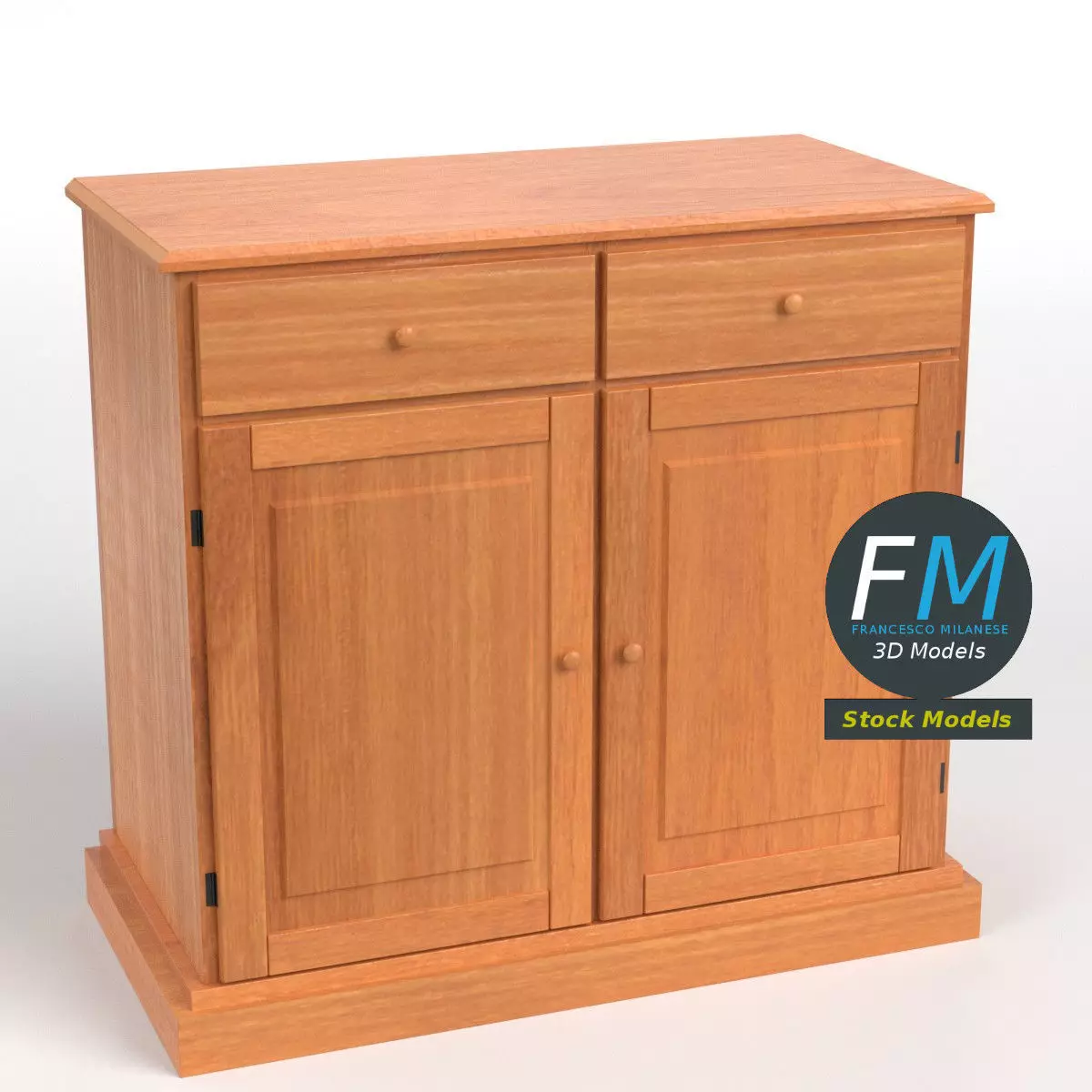 Kitchen sideboard 3D model_0