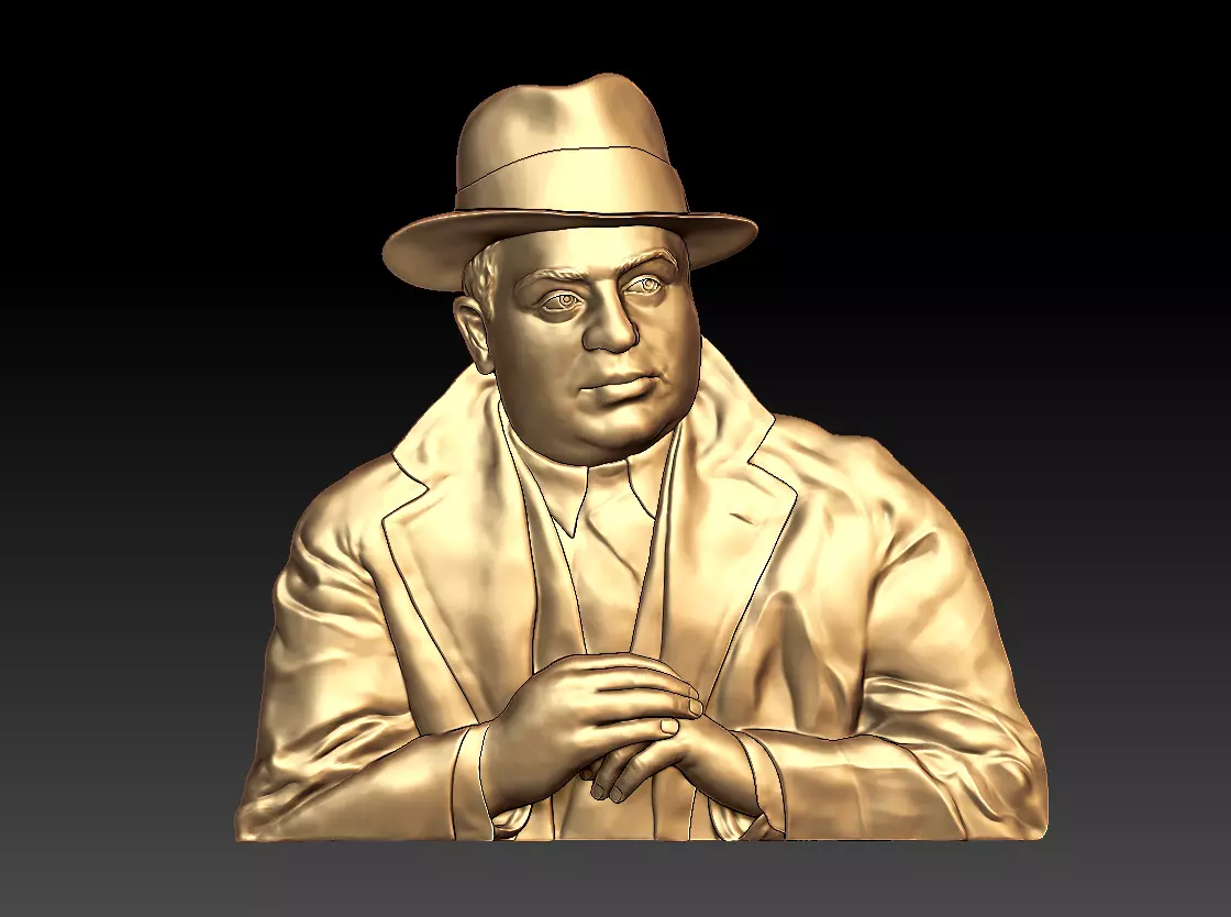 Al Capone bas relief sc02 3D print model
