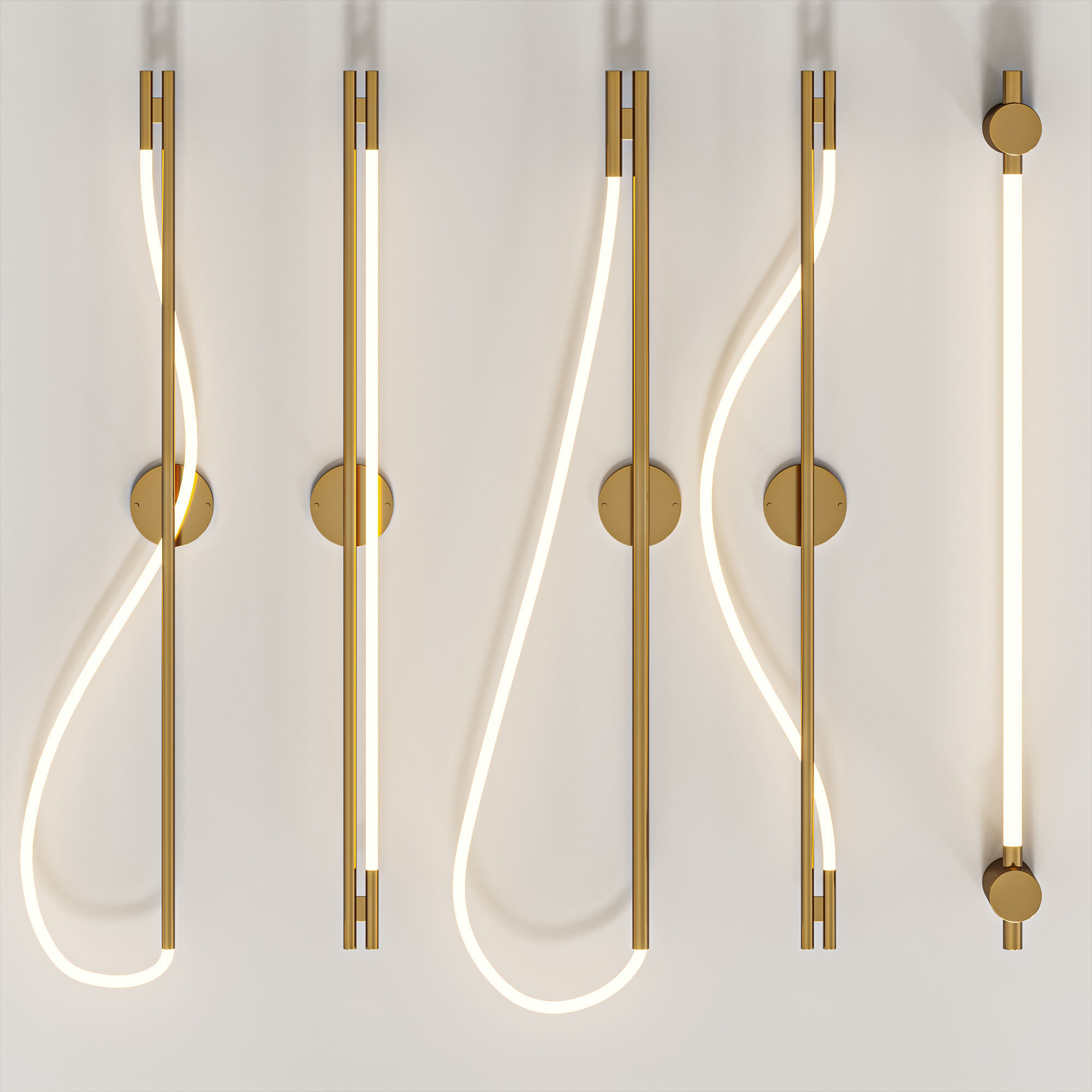 Luke  Lamp  Co  wall  light 3D model_1