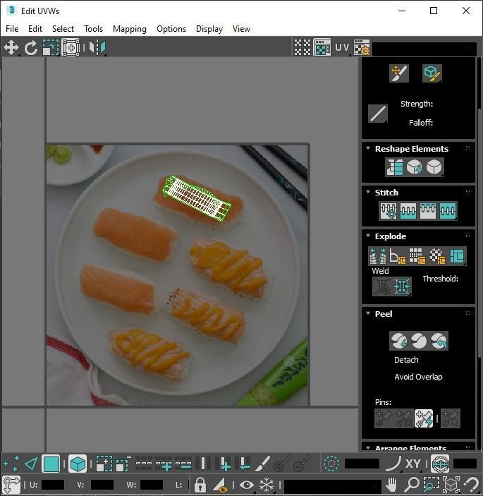Sushi Roll With Salmon Fish 3D model_22