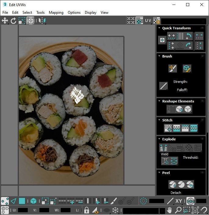 Sushi Roll With Salmon Fish 3D model_27