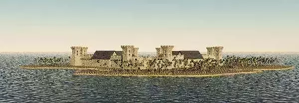 Fortress island castle minecraft