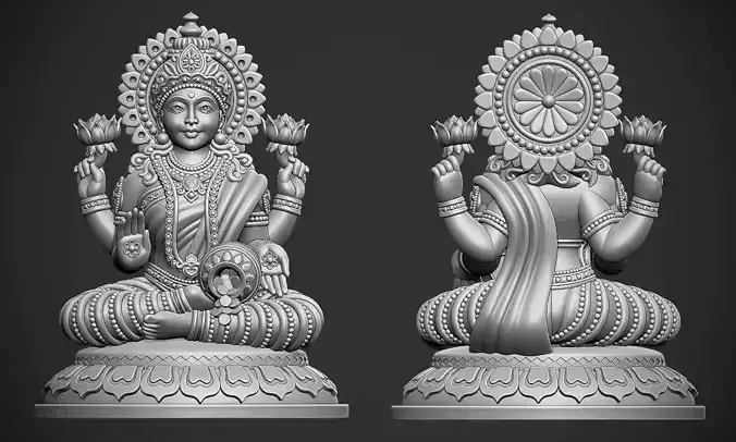 laxmi mataji 3d model