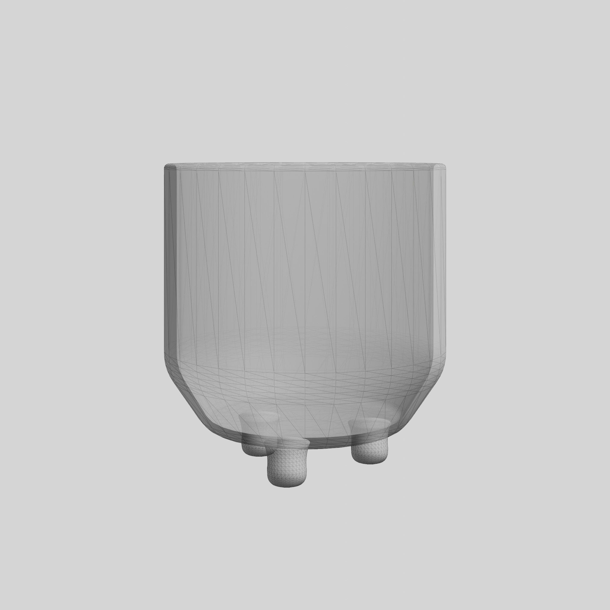 Large Erna Pot Low-poly 3D model_6