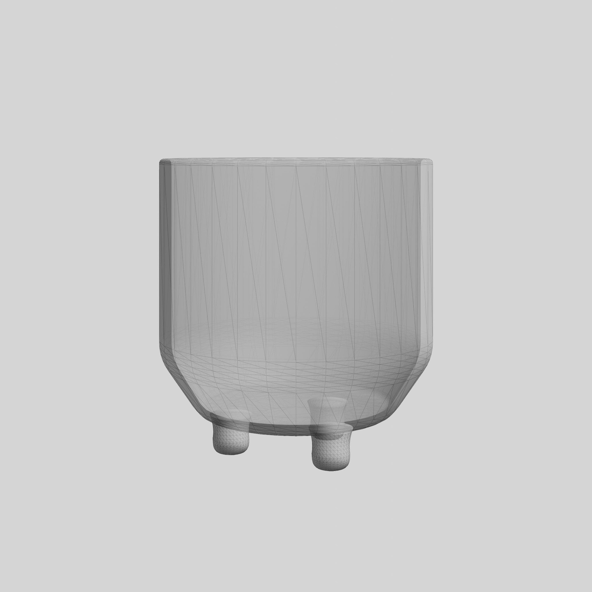 Large Erna Pot Low-poly 3D model_7