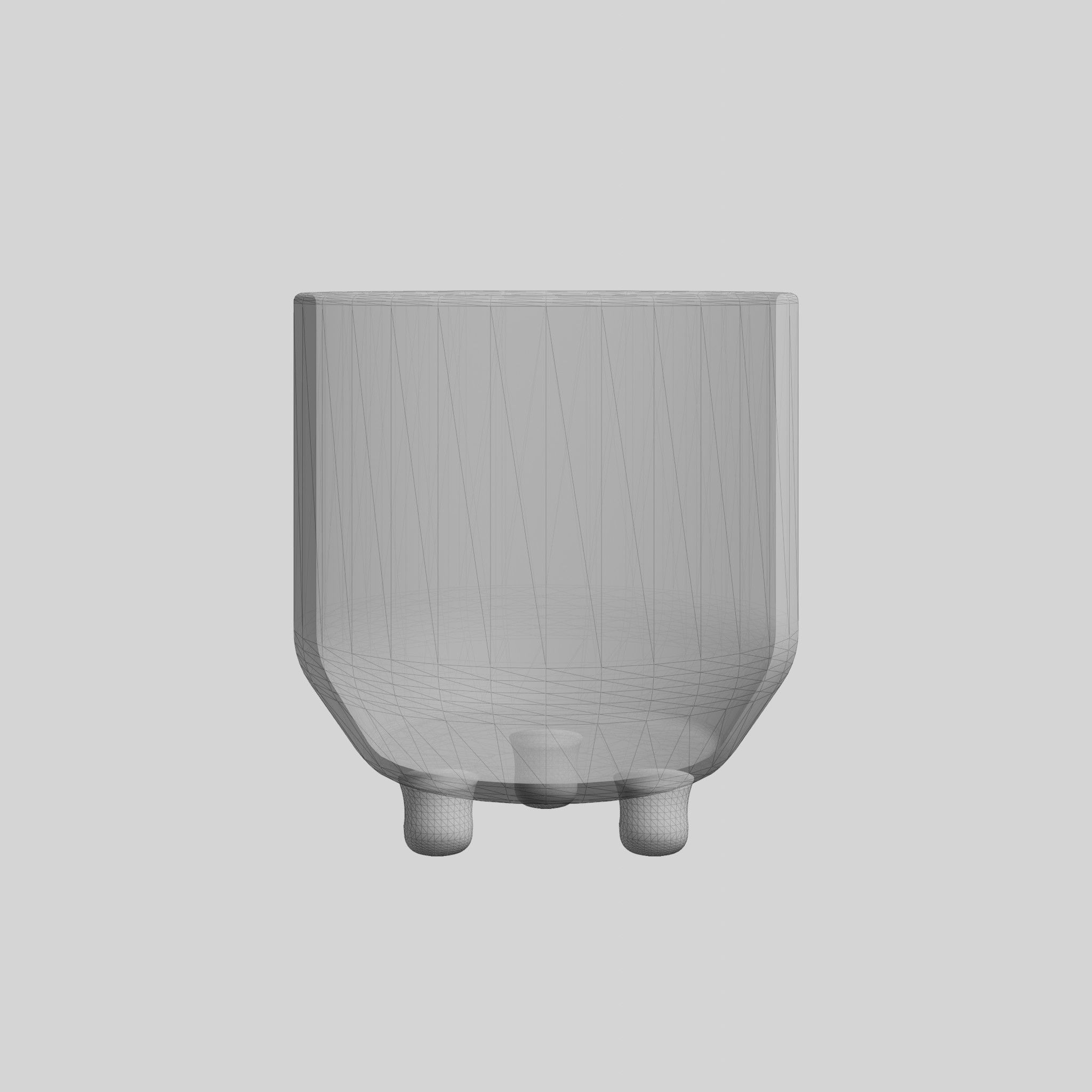 Large Erna Pot Low-poly 3D model_5