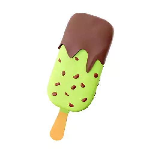 3d  summer dessert delicious ice cream icon