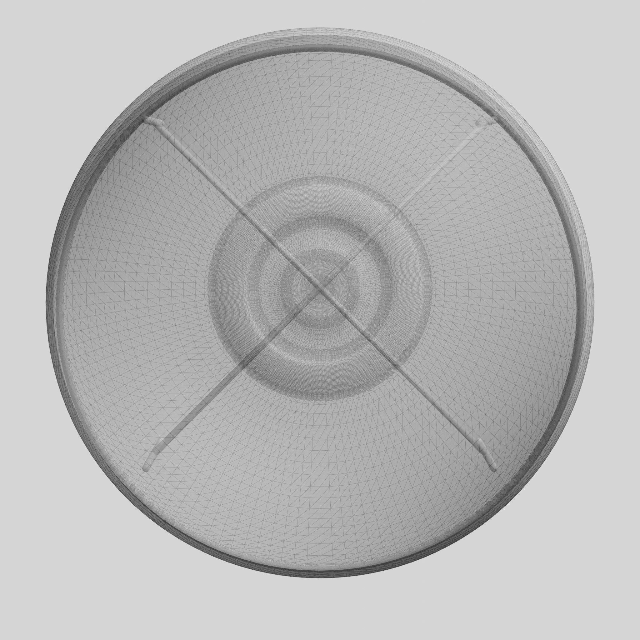 Bowl with Stand Low-poly 3D model_9