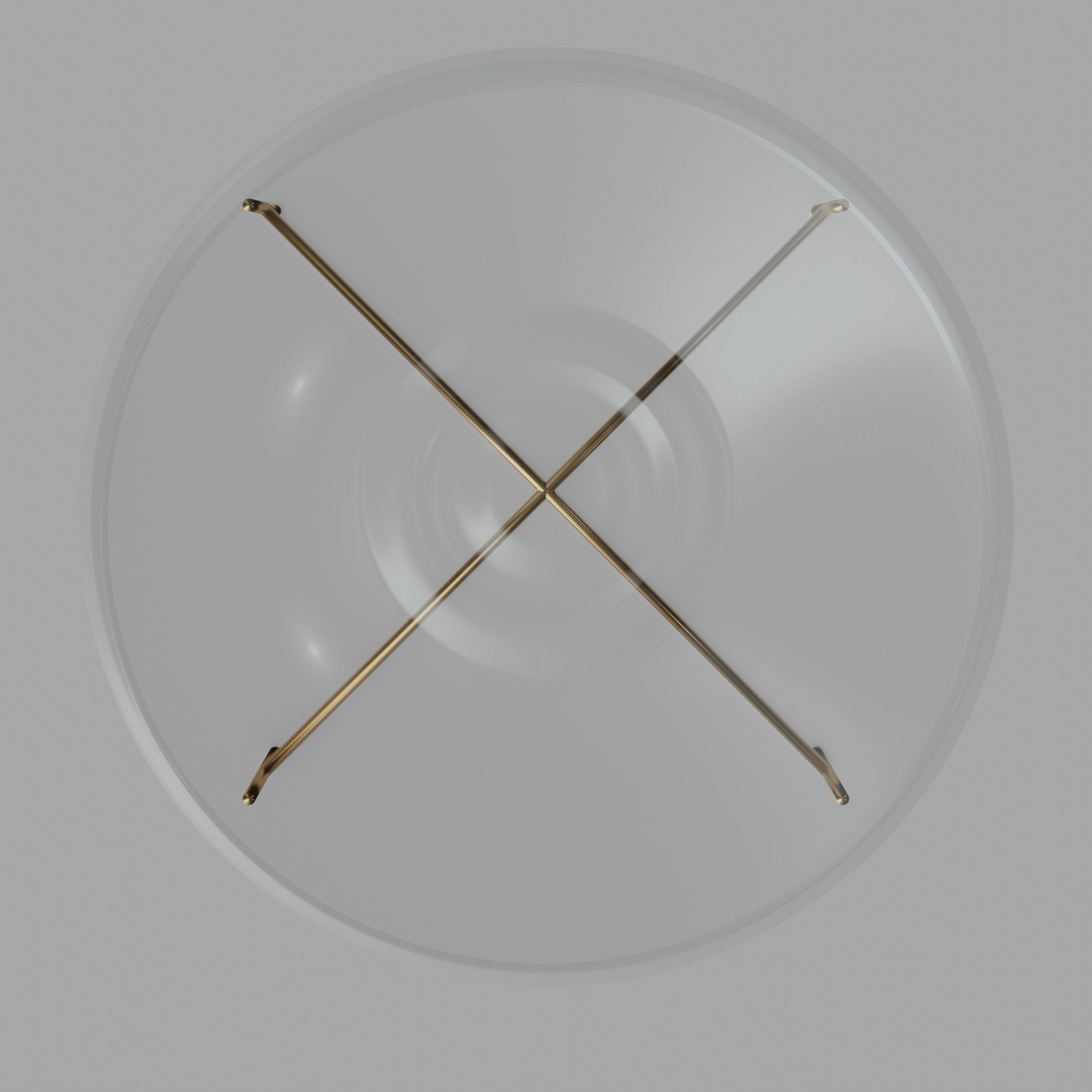 Bowl with Stand Low-poly 3D model_4