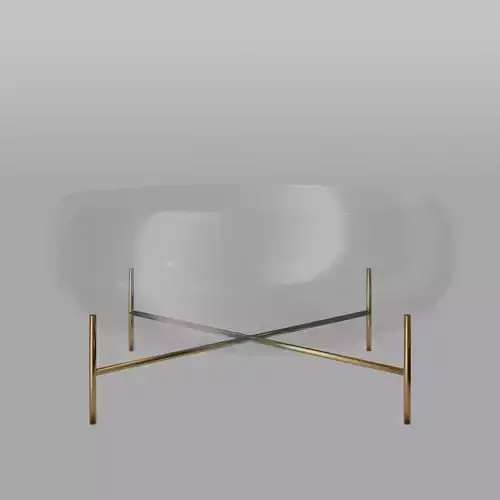 Bowl with Stand Low-poly 3D model