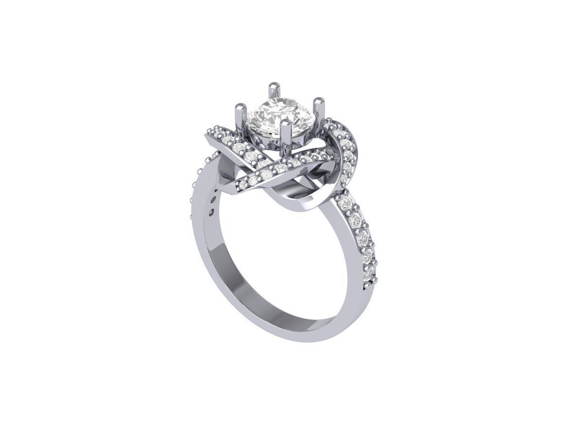 Wedding Ring 3D print model_5