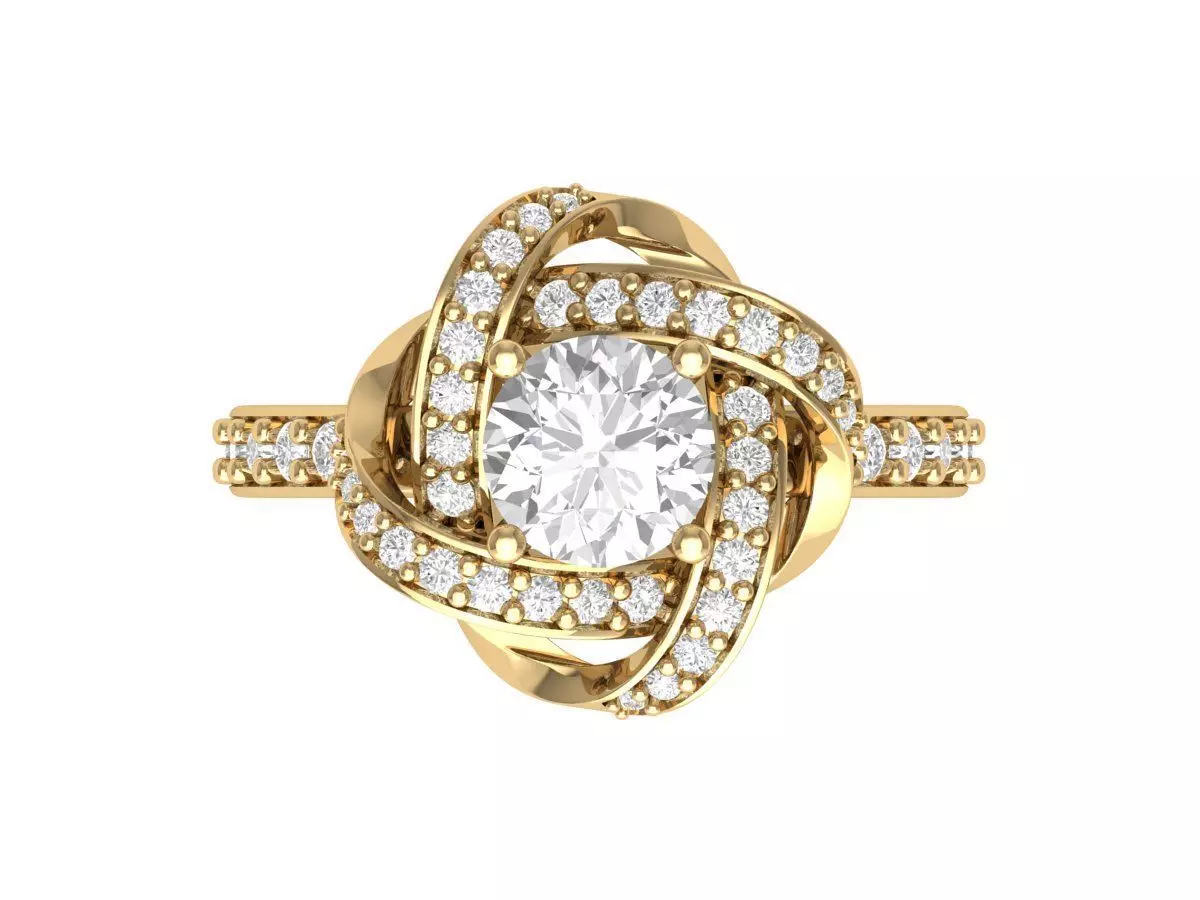 Wedding Ring 3D print model_0