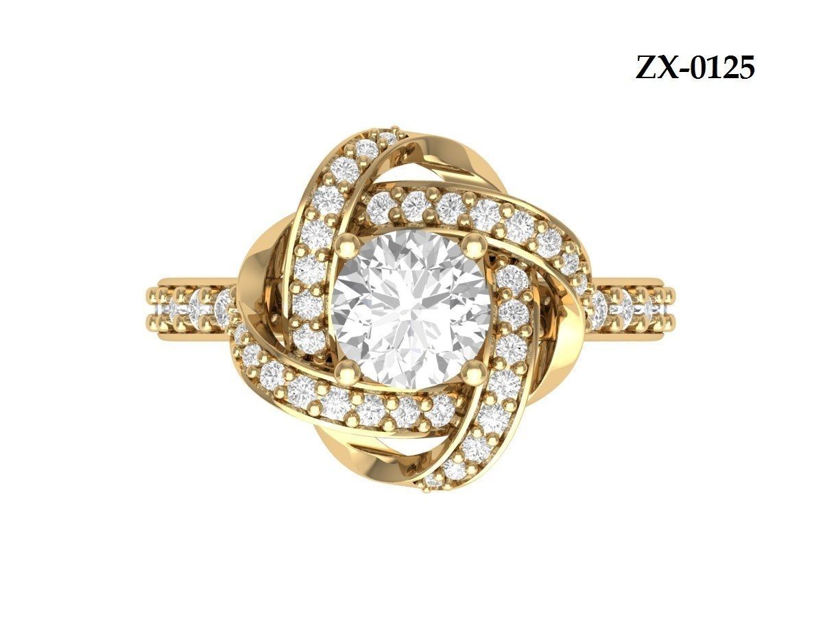 Wedding Ring 3D print model_13