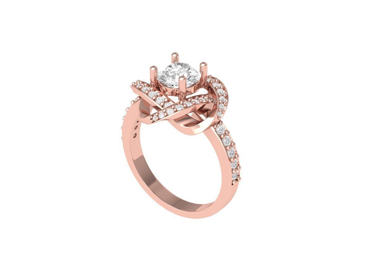 Wedding Ring 3D print model_4