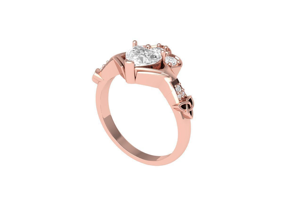 Wedding Ring 3D print model_4