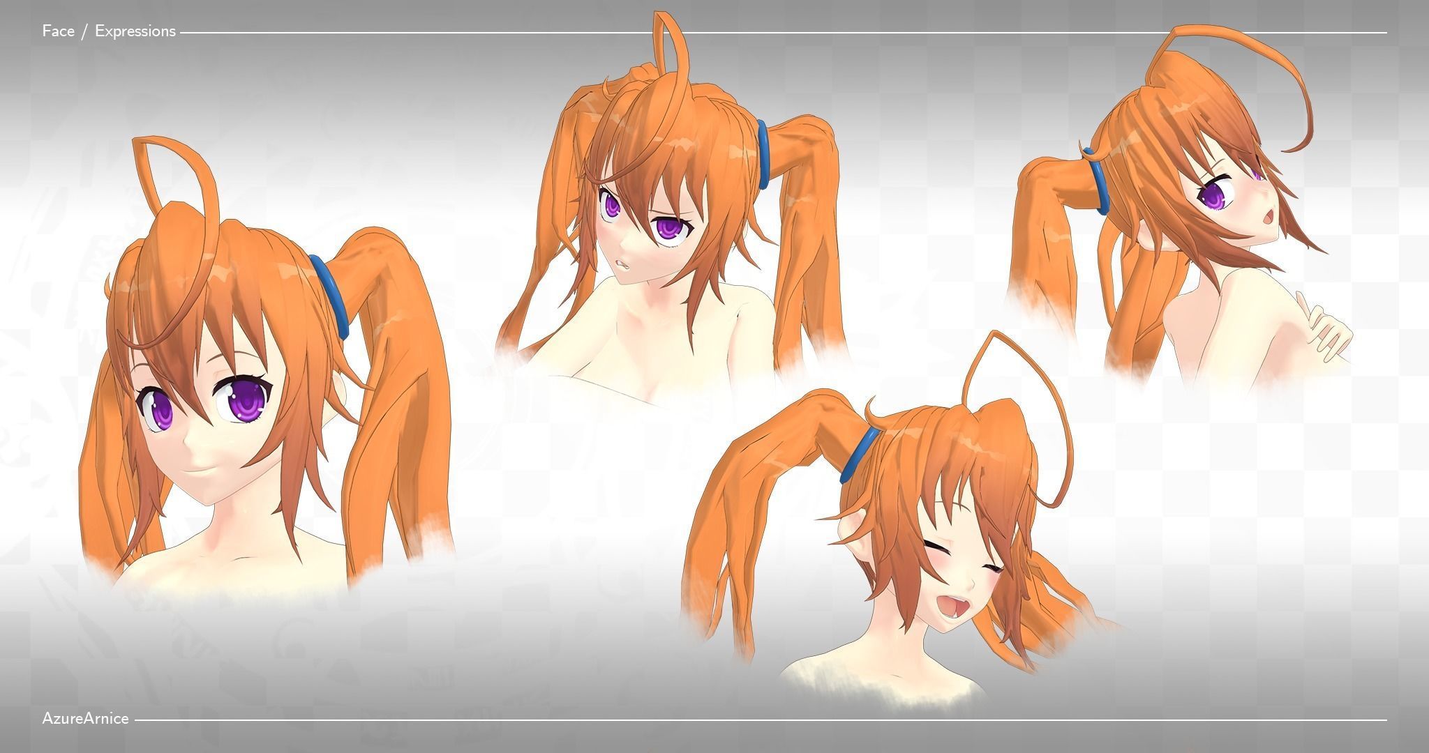 Highschool DxD - Irina Shidou MMD Model Low-poly 3D model_4