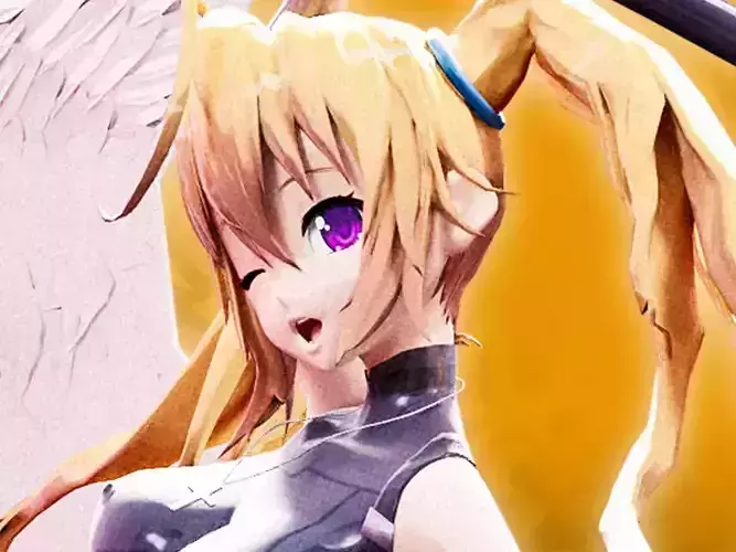 Highschool DxD - Irina Shidou MMD Model Low-poly 3D model