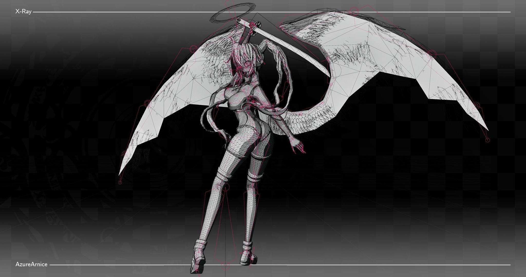 Highschool DxD - Irina Shidou MMD Model Low-poly 3D model_10