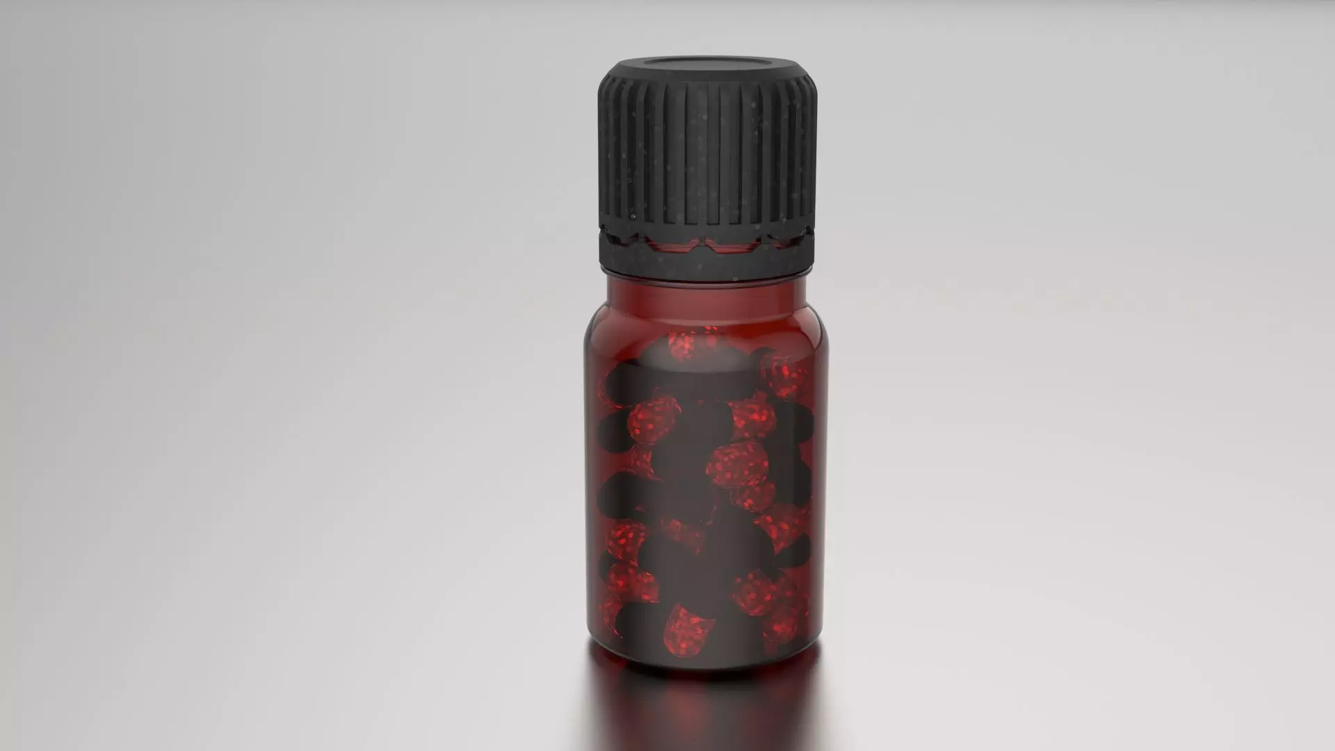 Plastic or glass jar bottle with pills capsules Free 3D model
