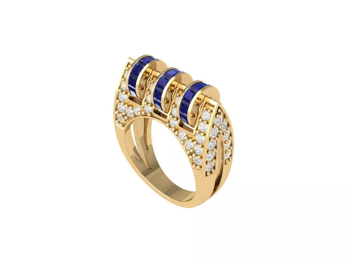 Antiq Art Deco Ring 3D print model