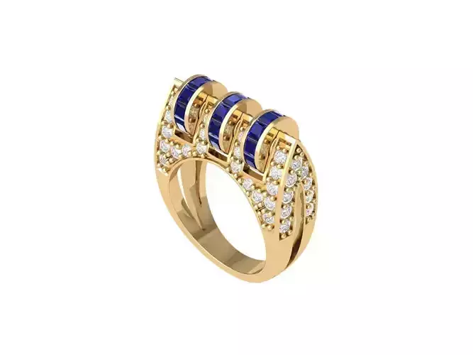 Antiq Art Deco Ring 