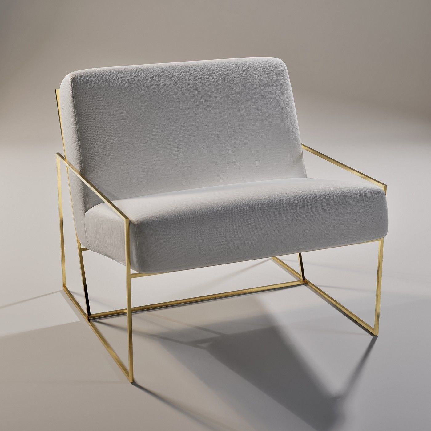 Marsden Chair - Subdivision geometry Low-poly 3D model_2