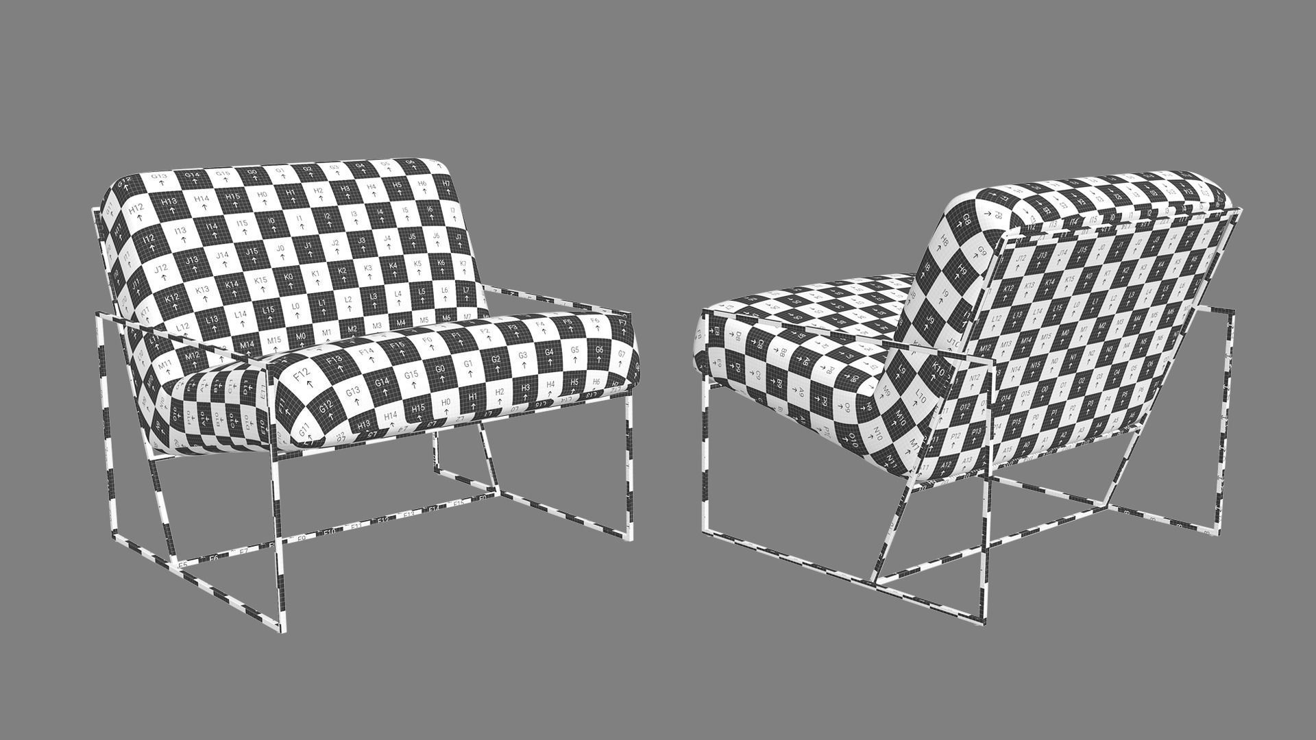 Marsden Chair - Subdivision geometry Low-poly 3D model_16