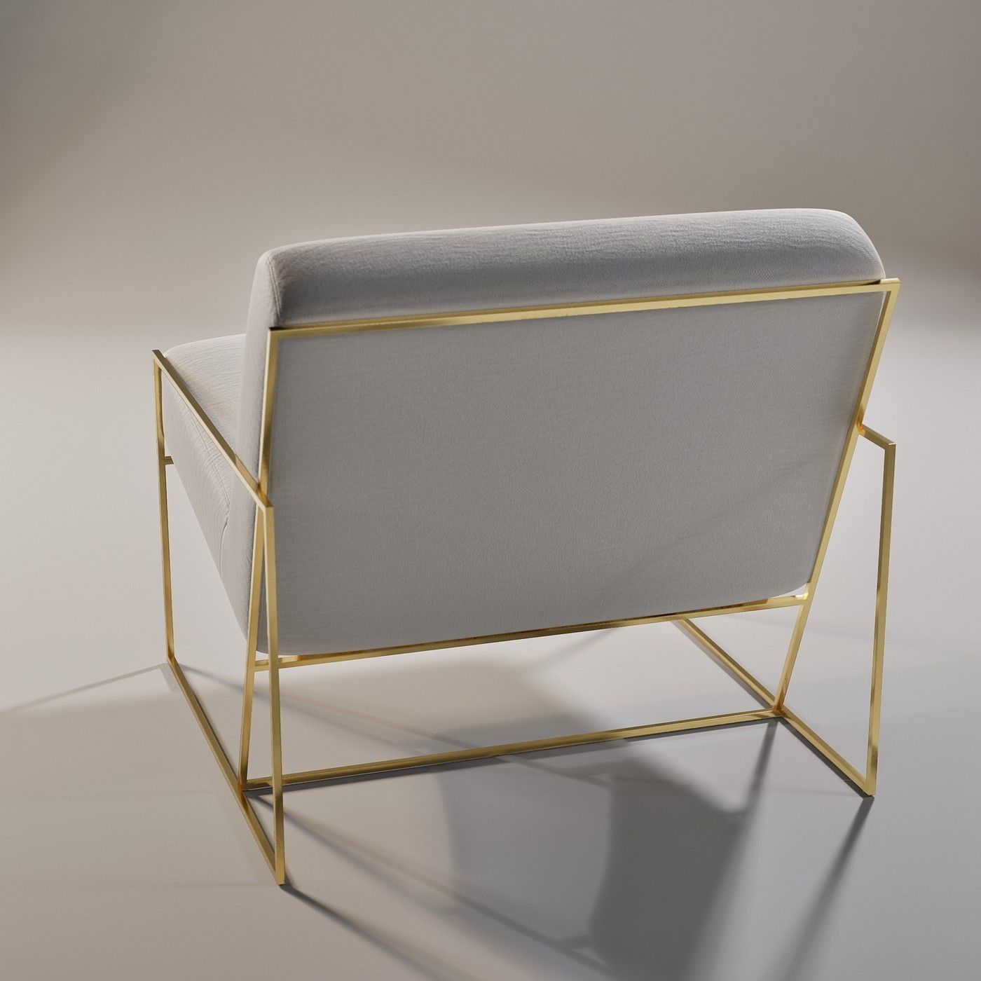 Marsden Chair - Subdivision geometry Low-poly 3D model_10