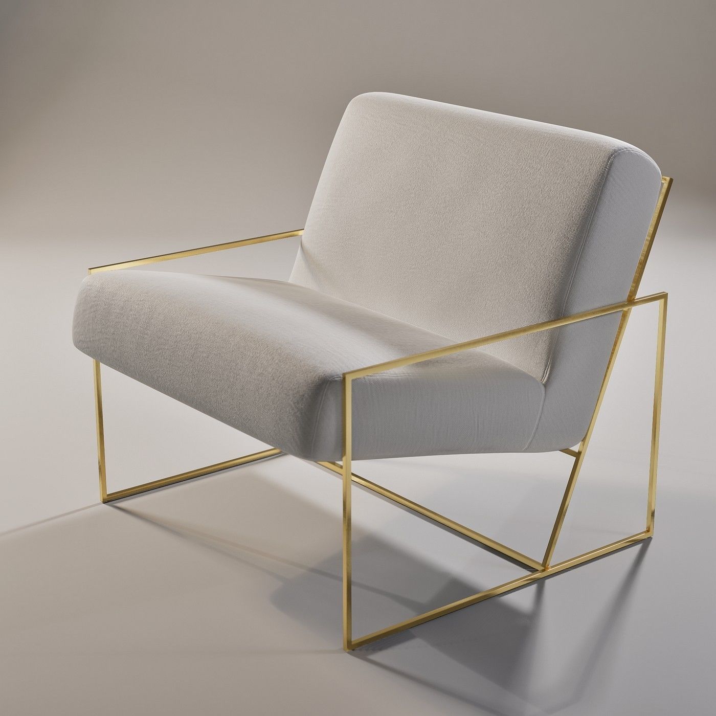 Marsden Chair - Subdivision geometry Low-poly 3D model_5